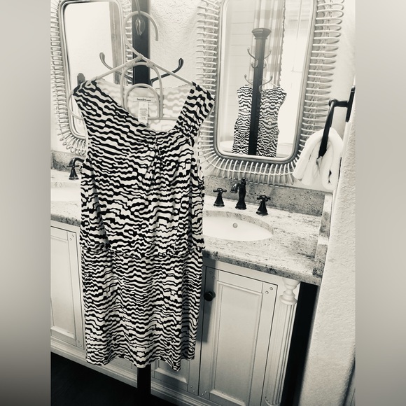 Zebra Print Laundry by Design Sleeveless Jersey Dress - Picture 6 of 9